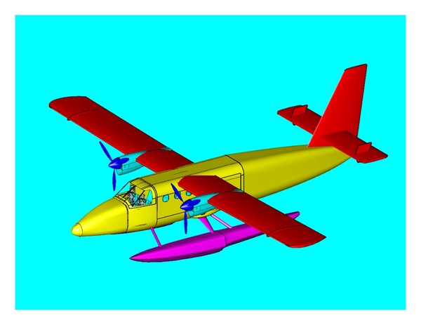 dxf float utility aircraft - Twin Otter Float dwg.7z or .dxf (zip) by RodgerSaintJohn